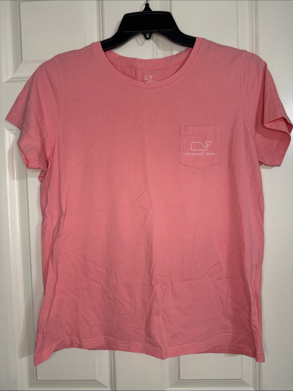 Vineyard Vines Coral Pink Short-Sleeve Pocket Tee